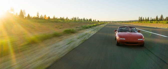 Speeding car image