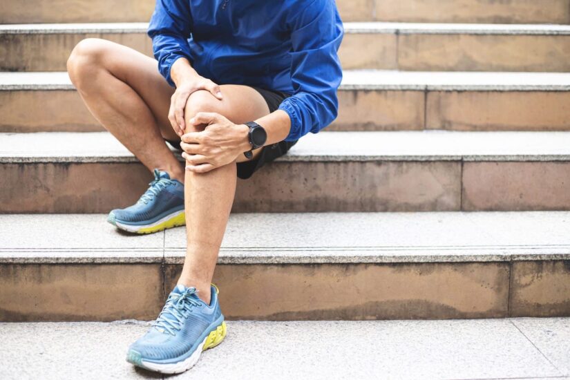 Injured knee Injured knee
