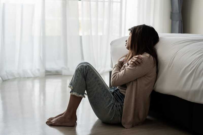 Women grieving
